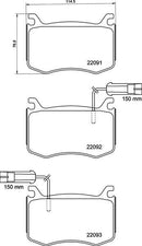 Mintex Brake Pad Set fits -Alfa Romeo MDB3941 (also fits other vehicles)