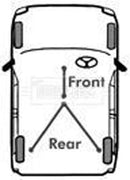 Borg & Beck Brake Cable - Rear -BKB2764