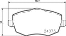 Mintex Brake Pad Set fits - MDB2656 (also fits other vehicles)