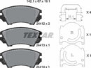 Chevrolet Opel Saab Vauxhall, Brake Pad Set - Textar 2441201