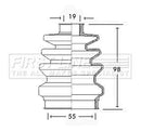 First Line Cv Joint Boot Kit Part No -FCB2418