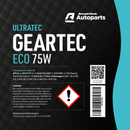 Ultratec Geartec Eco 75W Fully Synthetic - 1 Litre Gear Oil