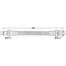 Borg & Beck Brake Hose Part No -BBH6341