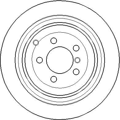 Disctech Brake Disc - Fits Land rover, Nissan - ABD2957 - Rear Axle