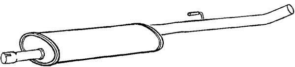 Klarius PG829D - Box With Centre Pipe  - Fits Citroen C8 2.0HDi