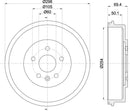 Mintex Brake Drum (Single) fits -Chevrolet MBD375 (also fits other vehicles)