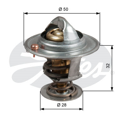 Gates Thermostat, coolant - TH50588G1