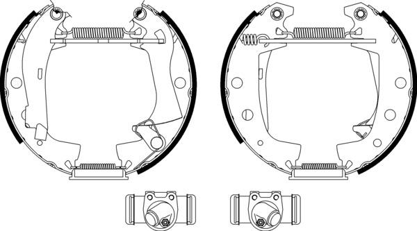 Mintex Brake Shoe Kits fits -Renault MSP040 (also fits other vehicles)