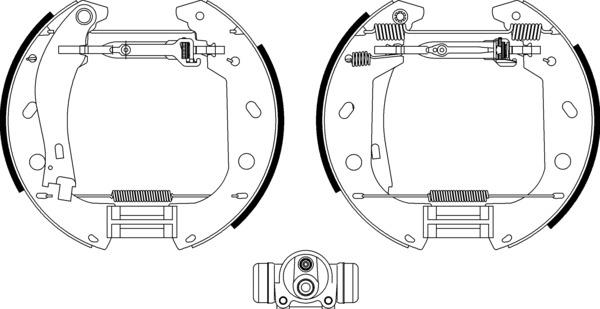 Mintex Brake Shoe Kits fits -Fiat MSP161 (also fits other vehicles)