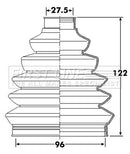 First Line Cv Joint Boot Kit Part No -FCB6248