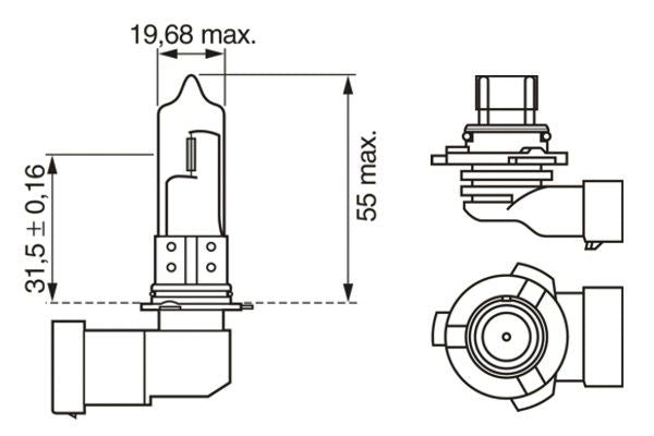 Bosch Bulb Pure/Lt Hb3 12V 60W P20D