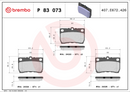 Brembo Brake Pad Set - P83073
