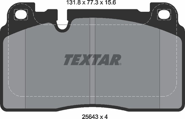 Textar Brake Pad Set - 2564302