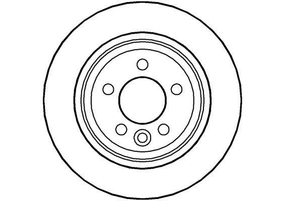 Disctech Brake Disc - Fits Daihatsu, Mg - ABD2875 - Rear Axle