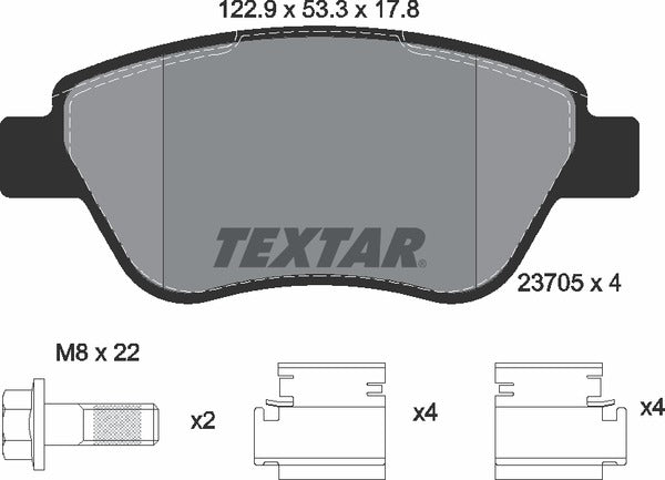 Textar Brake Pad Set - 2370503