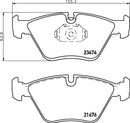 Mintex Brake Pad Set fits -BMW Wiesmann MDB2722 (also fits other vehicles)