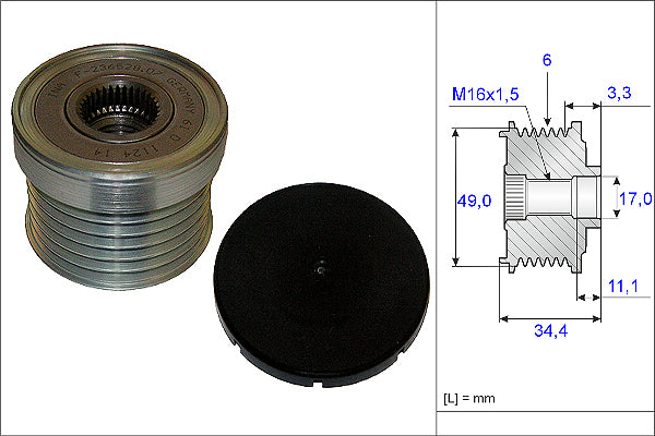 INA Alternator Freewheel Clutch - Part No - 535018310