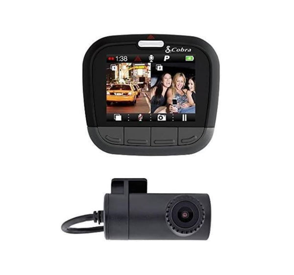 Brand New Cobra CDR 895D Dual HD Dash Cam Front and Rear Facing Camera with 16GB SD Card