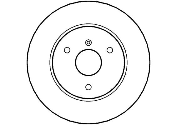 Disctech Brake Disc - Fits Mitsubishi, Smart - ABD2721 - Front Axle