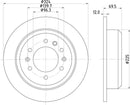 Mintex Brake Discs fits -Kia S281:5 MDC1823 (also fits other vehicles)