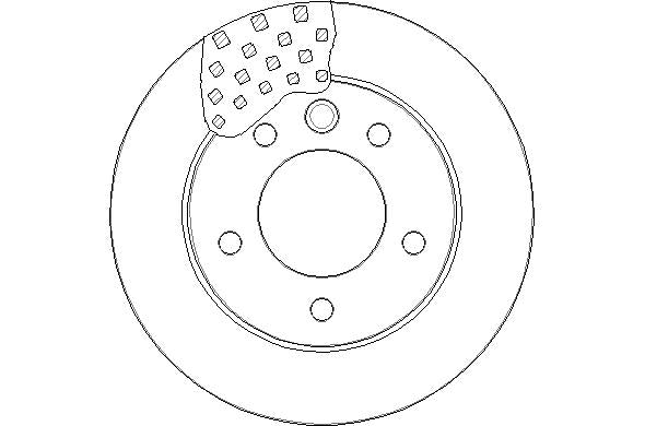 Disctech Brake Disc - Fits Alfa romeo, Mercedes-benz - ABD3025 - Front Axle