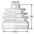First Line Cv Joint Boot Kit Part No -FCB6312