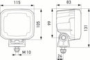 HELLA 1GA 995 706-001 LED-Worklight - Ultra Beam S - 12/24V