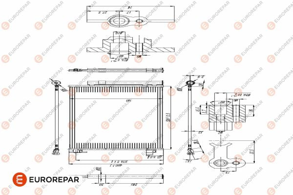 Eurorepar Air Conditioning Condenser - 1618100080