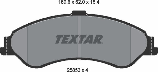 Textar Brake Pad Set - 2585301