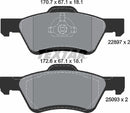 Textar Brake Pad Set - 2289701