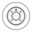 Borg & Beck Brake Disc Pair Part No -BBD4016