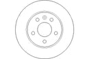 Disctech Brake Disc - Fits Mercedes-benz, Volvo - ABD3098 - Front Axle