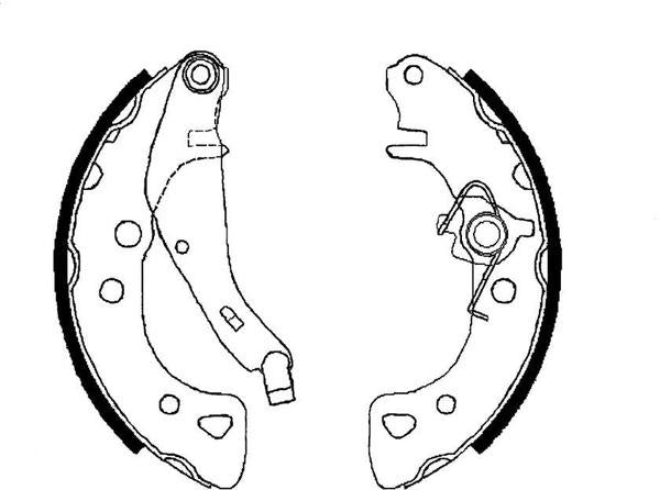 Mintex Brake Shoes fits -Citroën Mega Peugeot MFR261 (also fits other vehicles)