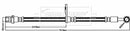 Borg & Beck Brake Hose Part No -BBH8254