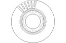 Disctech Brake Disc - Fits Mitsubishi - ABD3004 - Front Axle