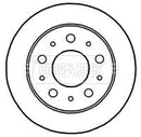 Borg & Beck Brake Disc Pair Part No -BBD4668