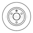 Borg & Beck Brake Disc Pair Part No -BBD4004