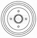 Borg & Beck Brake Drum (Single) -BBR7201
