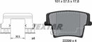 Textar Brake Pad Set - 2220901