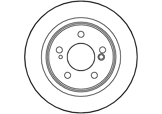 Disctech Brake Disc - Fits Mercedes-benz - ABD3511 - Rear Axle