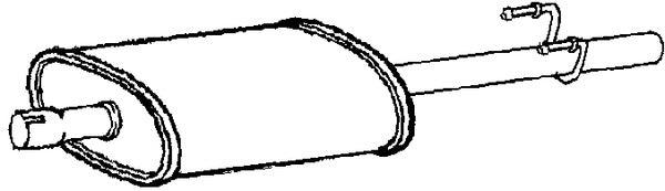 Klarius VW817J - Box With Centre Pipe  - Fits Volkswagen LT 2.5TDi  28, 35, 46