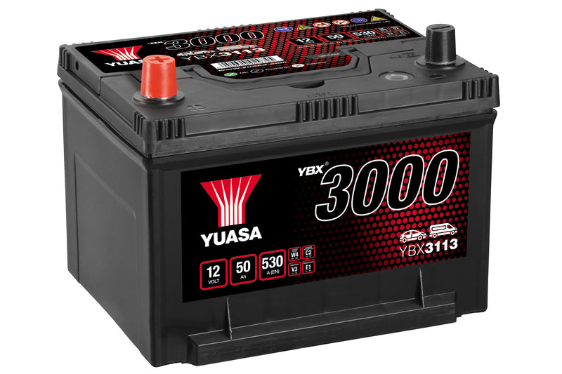 Yuasa YBX3113 - 3113 SMF Car Battery - 4 Year Warranty