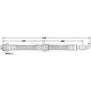 Borg & Beck Brake Hose Part No -BBH7064