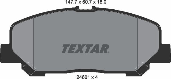 Textar Brake Pad Set - 2460101