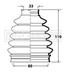 First Line Cv Joint Boot Kit Part No -FCB6096