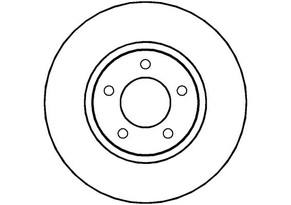 Disctech Brake Disc - Fits Chrysler - ABD2781 - Front Axle