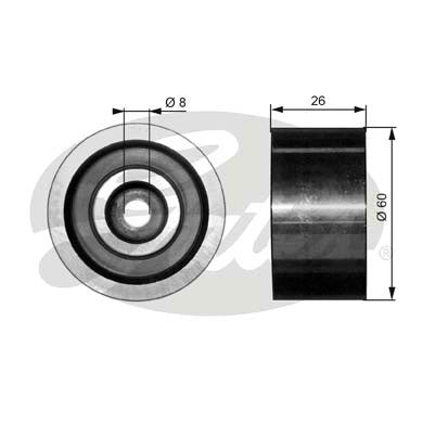 Gates DriveAlign Idler Pulley - T36076