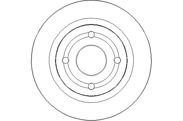 Disctech Brake Disc - Fits Ford, Isuzu - ABD3342 - Rear Axle