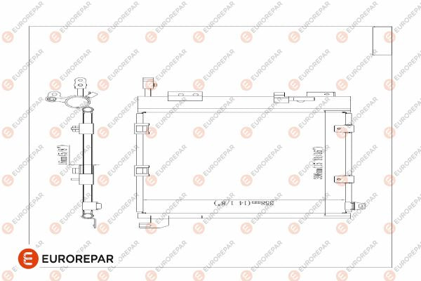 Eurorepar Air Conditioning Condenser - 1609634080