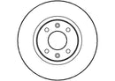 Disctech Brake Disc - Fits Mazda, Renault - ABD2784 - Front Axle